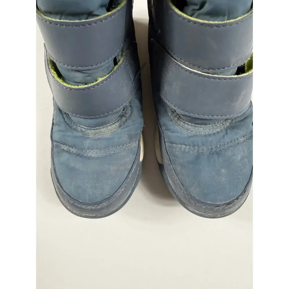 Sorel Whitney II Strap Waterproof Winter Boots Kids Size 11 Nocturnal Blue